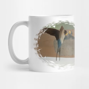 Schwalben füttern Mug